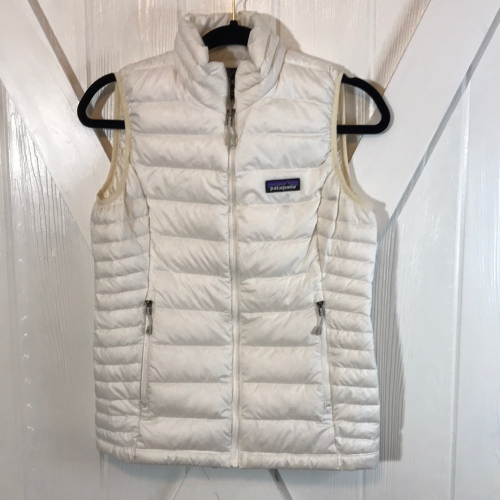Patagonia White Down Vest